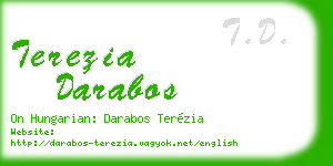 terezia darabos business card